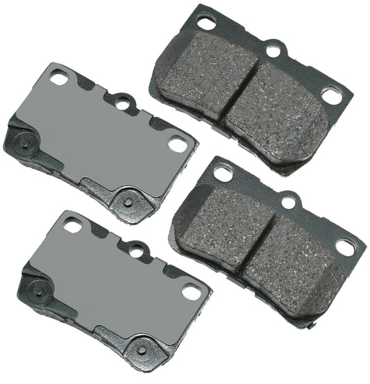 Akebono Brake Corporation Brake Pads - ProAct Ultra-Premium - Rear - 15.4 mm Thick - Lexus GS 2006-11 - Set of 4