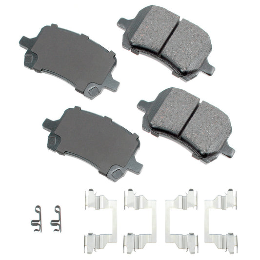 Akebono Brake Corporation Brake Pads - ProAct Ultra-Premium - Front - Pontiac / Chevrolet 2006-2012 - Set of 4