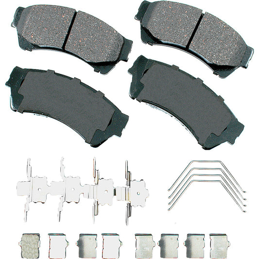 Akebono Brake Corporation Brake Pads - ProAct Ultra-Premium - Front - Ford Midsize Car 2006-12 - Set of 4