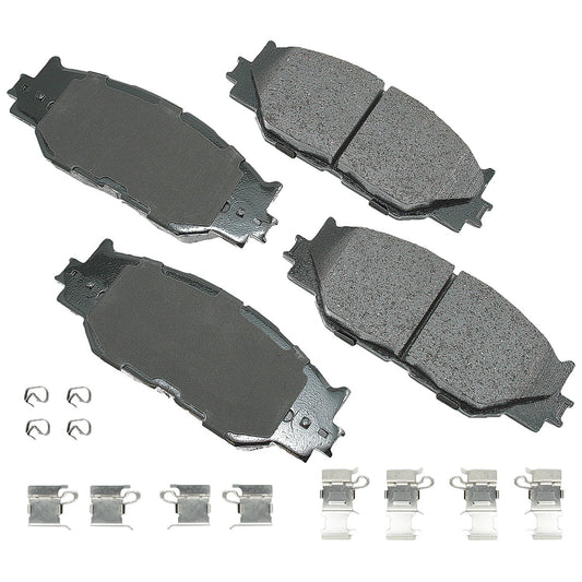 Akebono Brake Corporation Brake Pads - ProAct Ultra-Premium - Front - Lexus IS250 2006-15 - Set of 4
