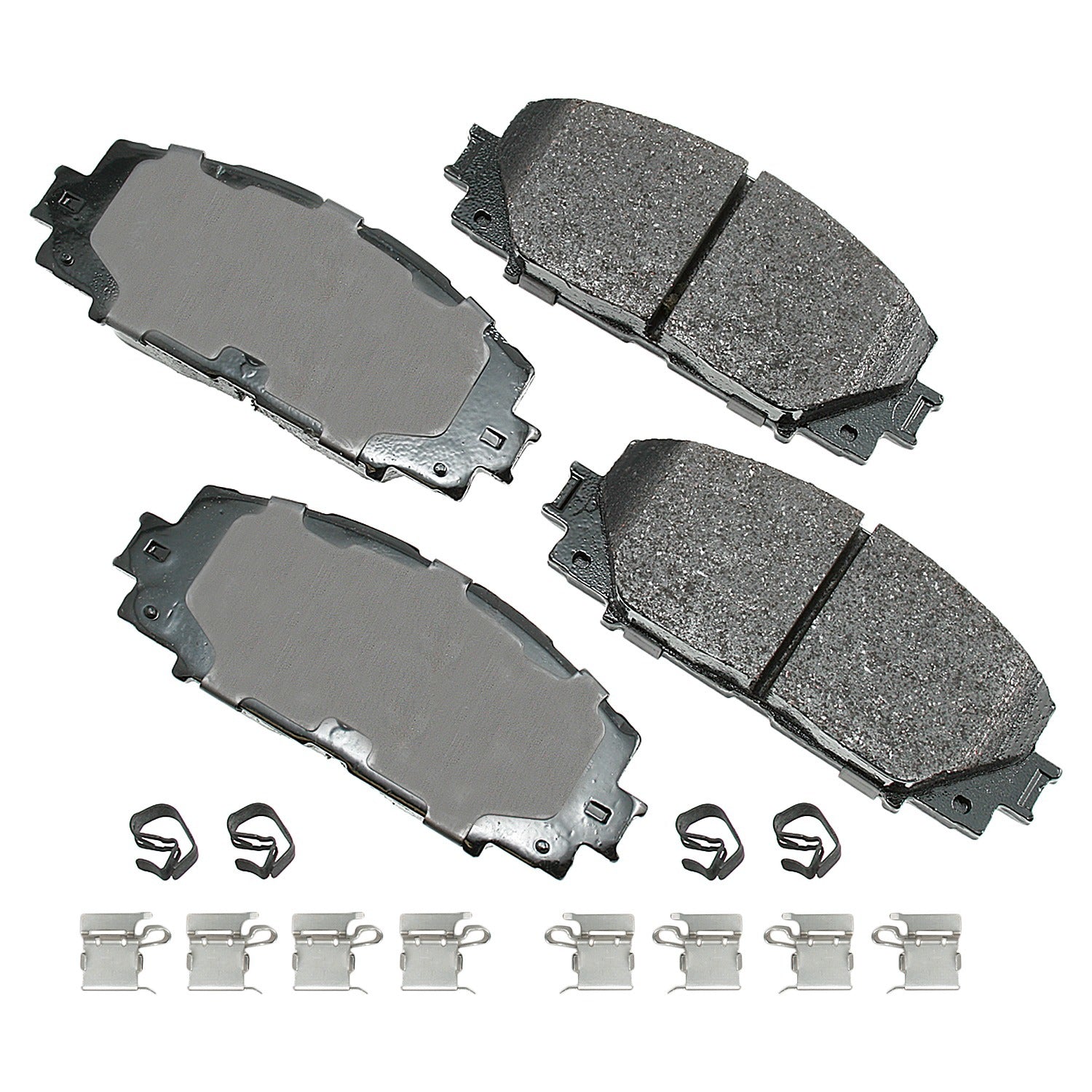 Akebono Brake Corporation Brake Pads - ProAct Ultra-Premium - Front - 15.6 mm Thick - Lexus / Toyota / Scion 2007-22 -