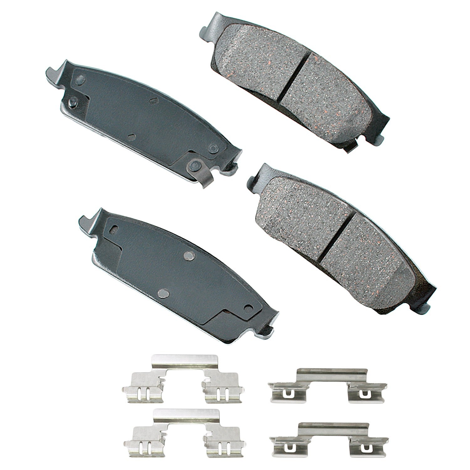 Akebono Brake Corporation Brake Pads - ProAct Ultra-Premium - Rear - GM Fullsize SUV / Truck 2007-14 - Set of 4