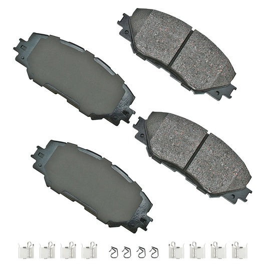 Akebono Brake Corporation Brake Pads - ProAct Ultra-Premium - Front - Lexus / Toyota / Scion / Pontiac 2006-2019 - Set