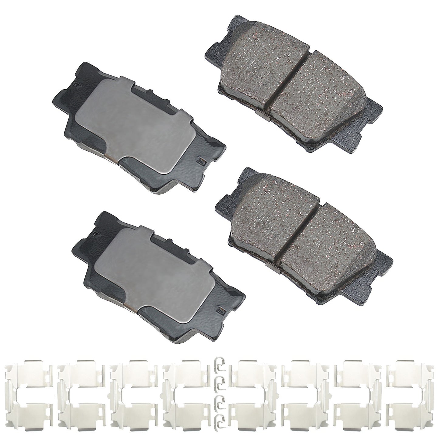 Akebono Brake Corporation Brake Pads - ProAct Ultra-Premium - Rear - Lexus / Pontiac / Toyota 2006-24 - Set of 4