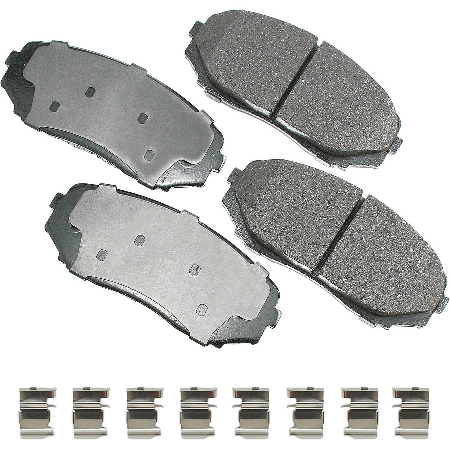 Akebono Brake Corporation Brake Pads - ProAct Ultra-Premium - Front - 17.3 mm Thick - Ford / Mazda / Lincoln 2007-2024