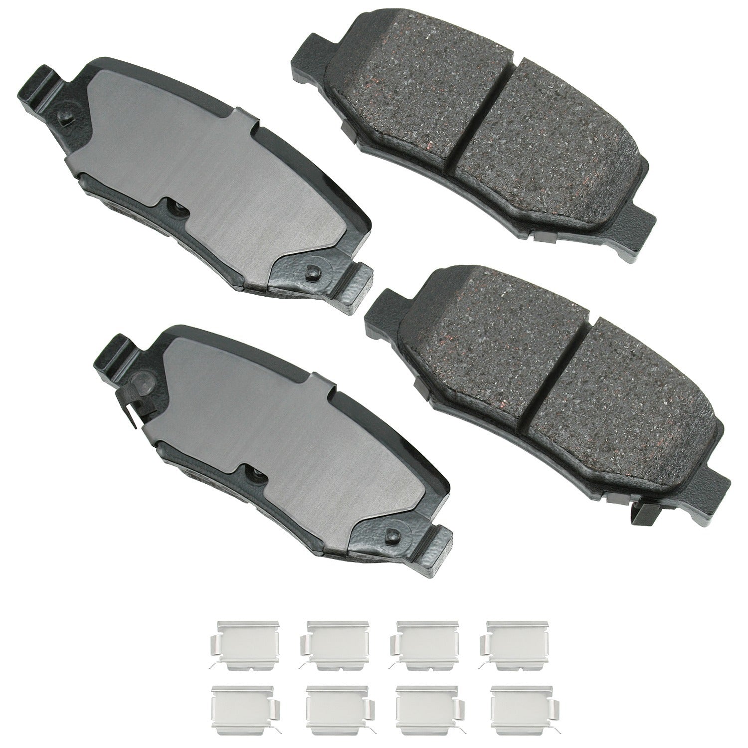 Akebono Brake Corporation Brake Pads - ProAct Ultra-Premium - Rear - 15.95 mm Thick - Jeep / Dodge 2007-18 - Set of 4