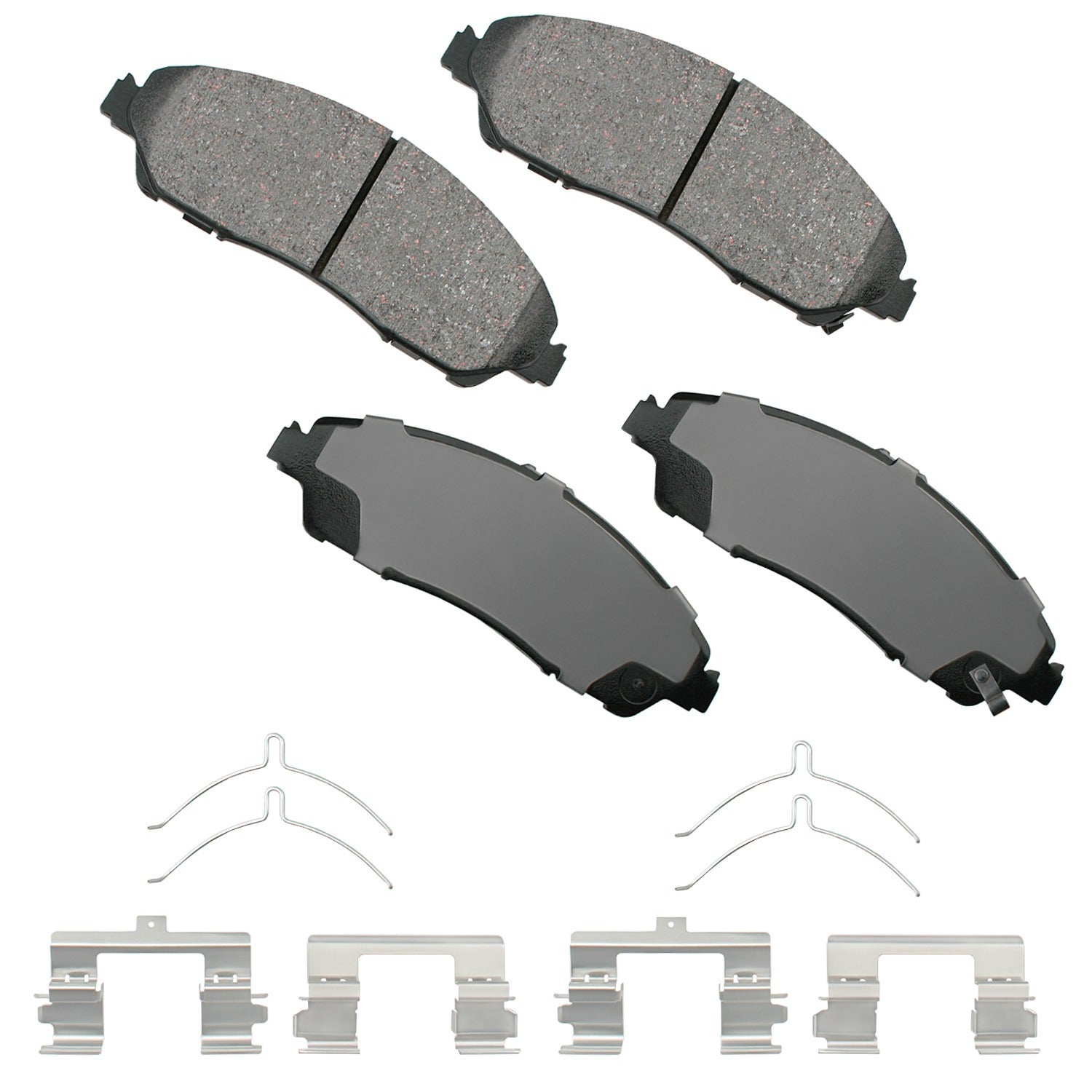 Akebono Brake Corporation Brake Pads - ProAct Ultra-Premium - Front - 17 mm Thick - Acura / Honda 2007-22 - Set of 4