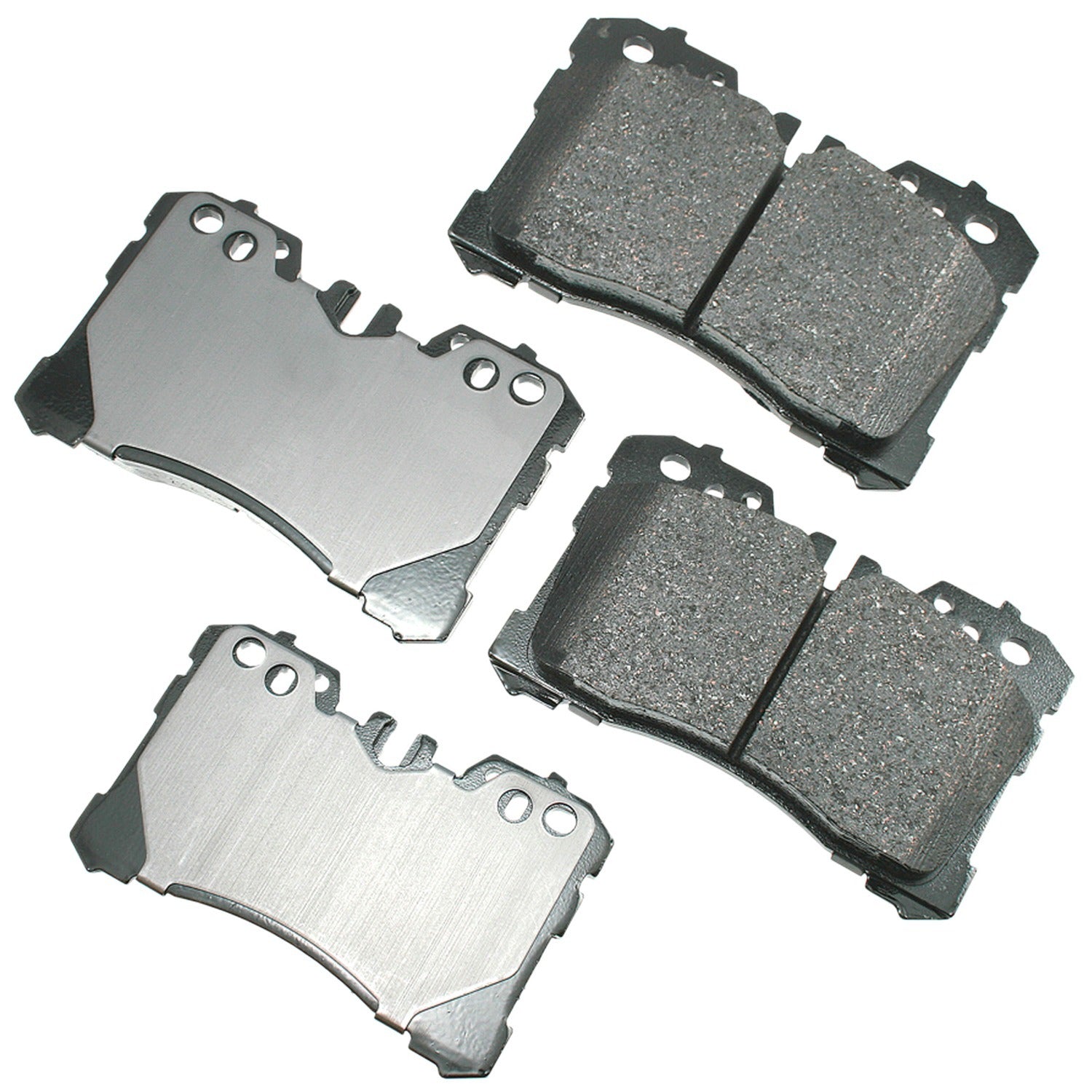 Akebono Brake Corporation Brake Pads - ProAct Ultra-Premium - Front - 18.3 mm Thick - Lexus LS460 / LS500 2007-23 -