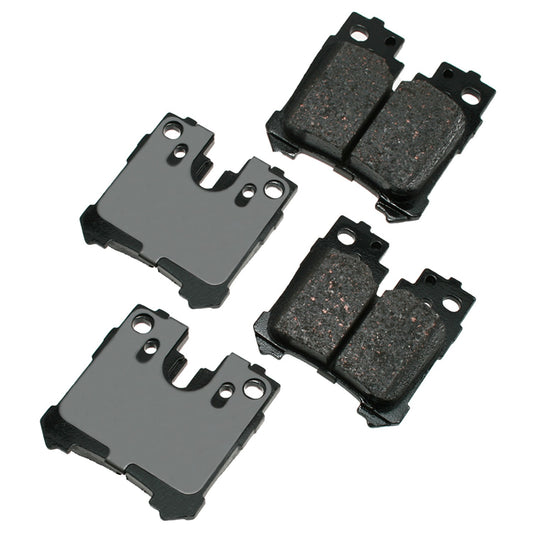 Akebono Brake Corporation Brake Pads - ProAct Ultra-Premium - Rear - Lexus LS460 / LS500 2007-23 - Set of 4