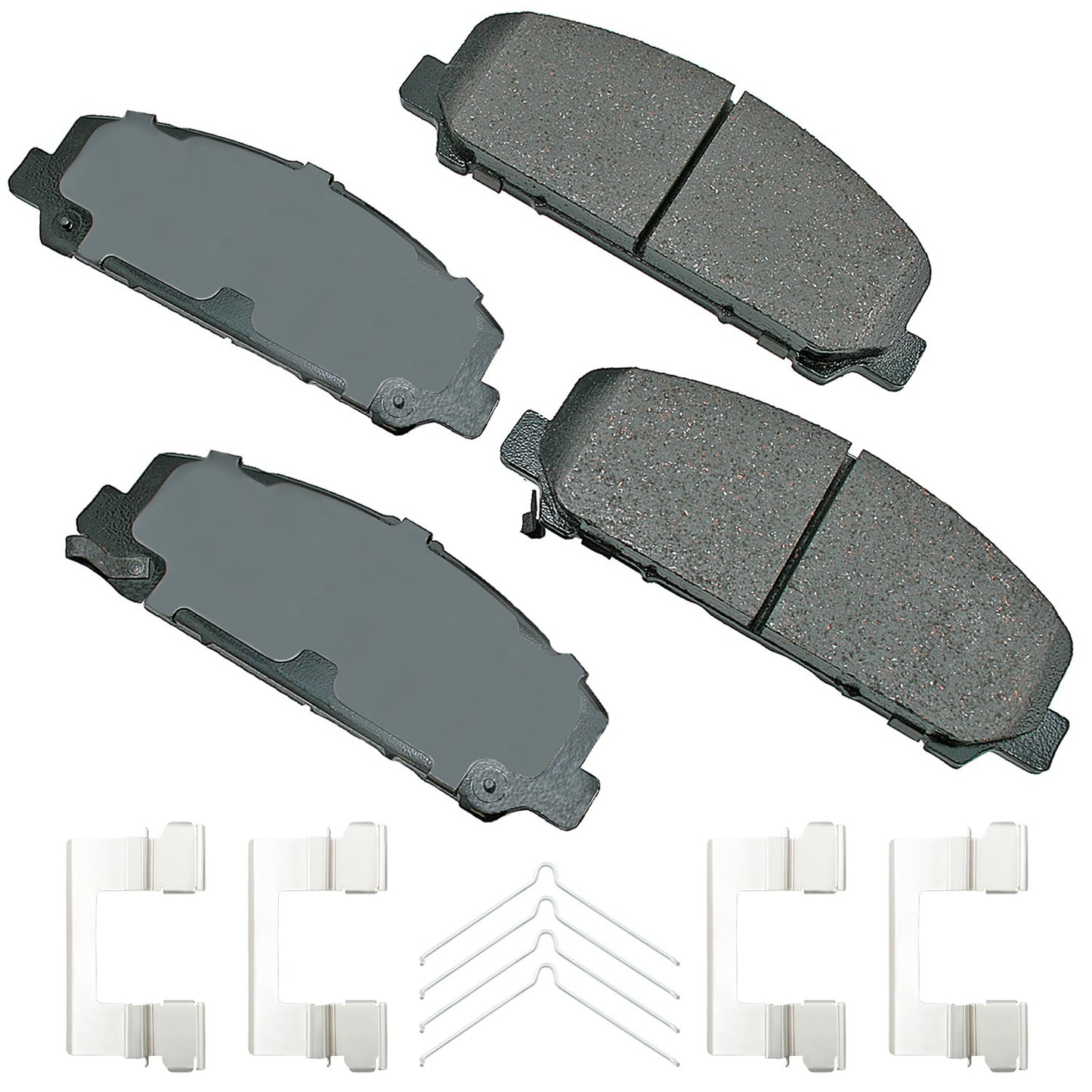 Akebono Brake Corporation Brake Pads - ProAct Ultra-Premium - Front - Infiniti QX56 / QX80 2006-24 - Set of 4