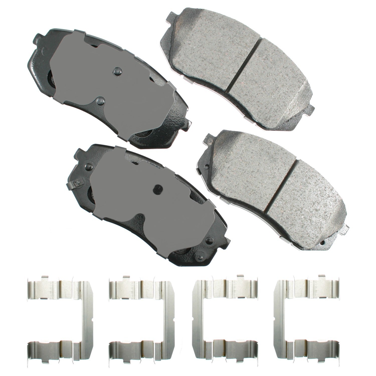 Akebono Brake Corporation Brake Pads - ProAct Ultra-Premium - Front - Hyundai Sonata 2015 / Tucson 2010-15 / Kia