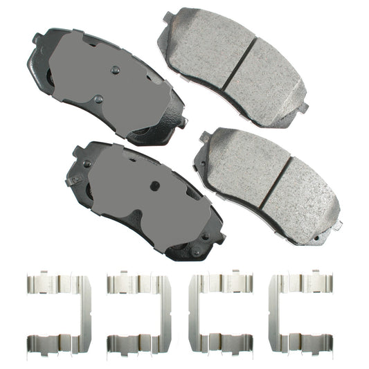 Akebono Brake Corporation Brake Pads - ProAct Ultra-Premium - Front - Hyundai Sonata 2015 / Tucson 2010-15 / Kia