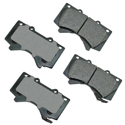 Akebono Brake Corporation Brake Pads - ProAct Ultra-Premium - Front - 17.9 mm Thick - Lexus LX570 2008-21 / Toyota