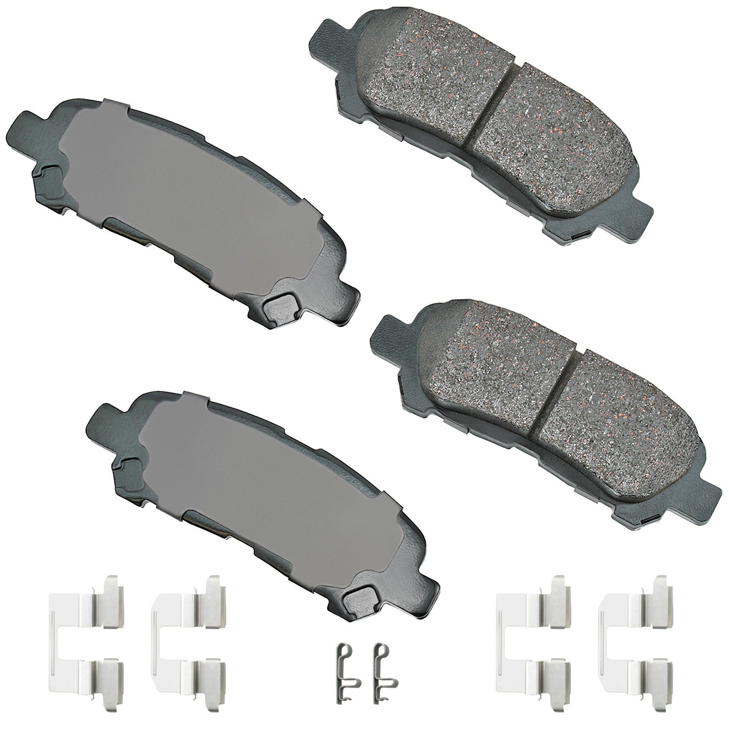 Akebono Brake Corporation Brake Pads - ProAct Ultra-Premium - Front - Toyota Midsize SUV 2008-13 - Set of 4