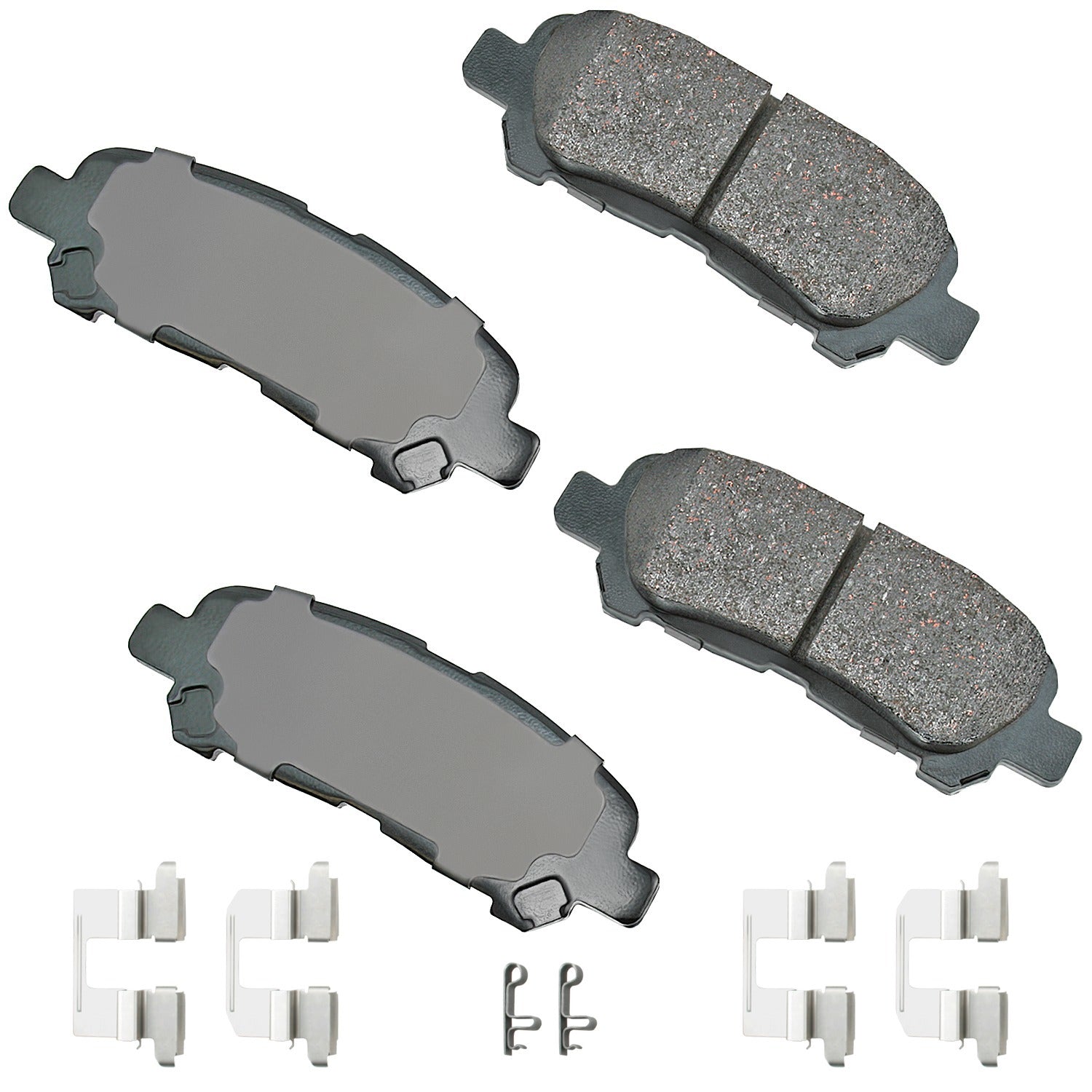 Akebono Brake Corporation Brake Pads - ProAct Ultra-Premium - Front - Toyota Midsize SUV 2008-13 - Set of 4