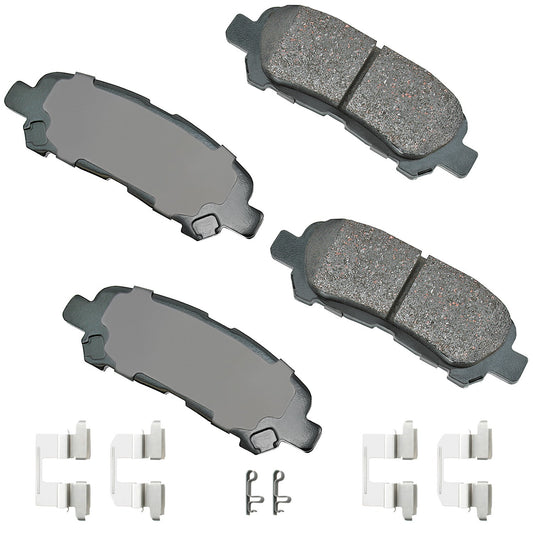Akebono Brake Corporation Brake Pads - ProAct Ultra-Premium - Front - Toyota Midsize SUV 2008-13 - Set of 4