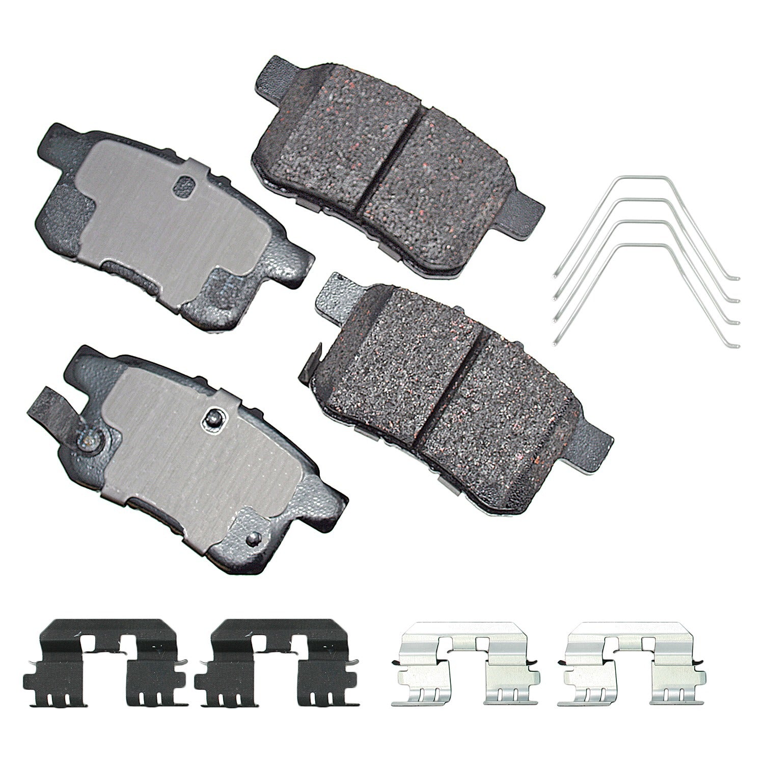Akebono Brake Corporation Brake Pads - ProAct Ultra-Premium - Rear - Acura TSX 2009-14 / Honda Accord 2008-17 - Set of 4