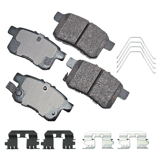 Akebono Brake Corporation Brake Pads - ProAct Ultra-Premium - Rear - Acura TSX 2009-14 / Honda Accord 2008-17 - Set of 4
