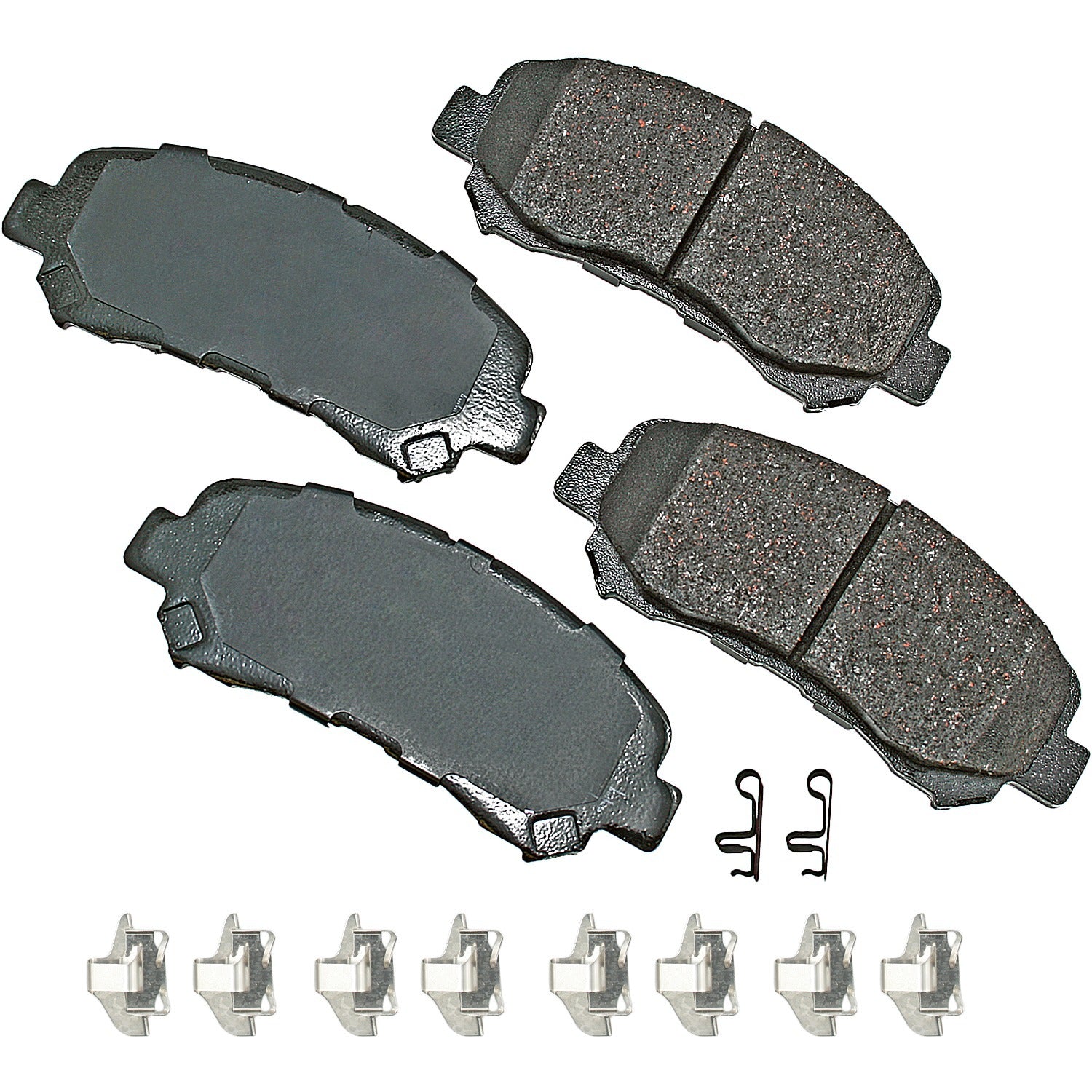 Akebono Brake Corporation Brake Pads - ProAct Ultra-Premium - Front - Nissan Rogue 2008-15 - Set of 4