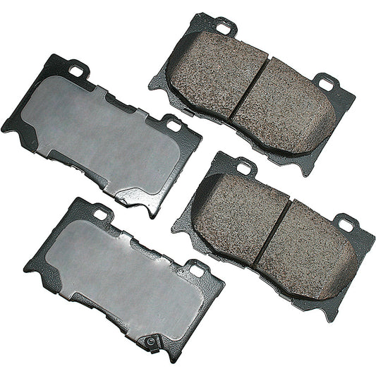 Akebono Brake Corporation Brake Pads - ProAct Ultra-Premium - Front - 15.9 mm Thick - Infiniti FX50 2009-13 / G37