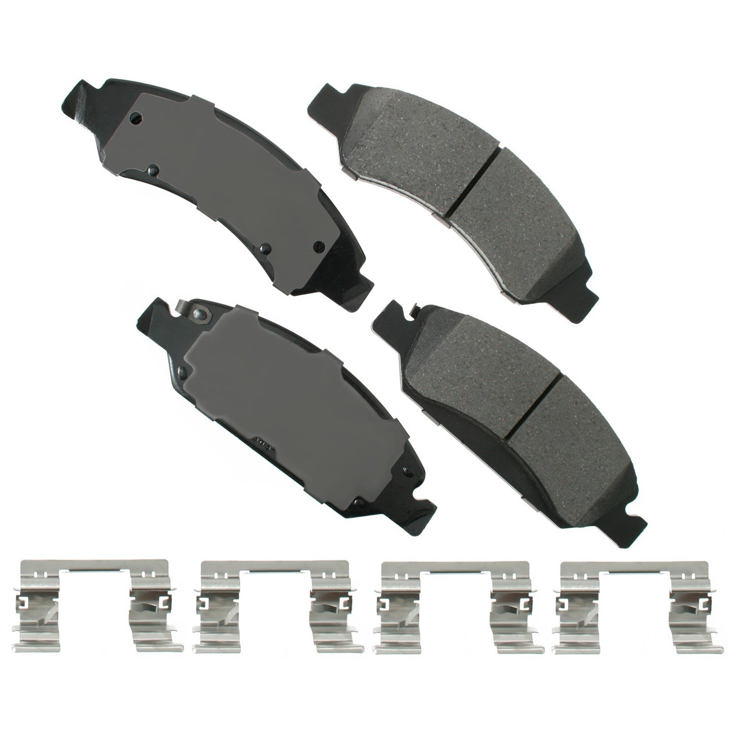 Akebono Brake Corporation Brake Pads - ProAct Ultra-Premium - Front - 18 mm Thick - Cadillac / Chevrolet 2007-2020 -
