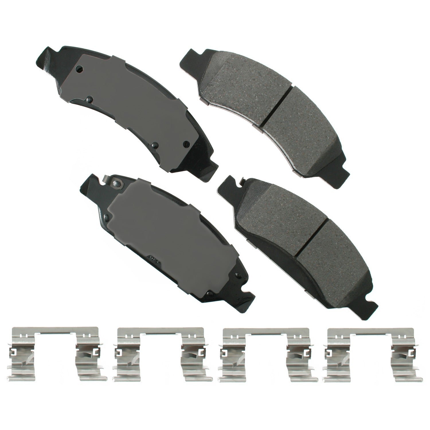 Akebono Brake Corporation Brake Pads - ProAct Ultra-Premium - Front - 18 mm Thick - Cadillac / Chevrolet 2007-2020 -