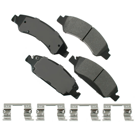 Akebono Brake Corporation Brake Pads - ProAct Ultra-Premium - Front - 18 mm Thick - Cadillac / Chevrolet 2007-2020 -