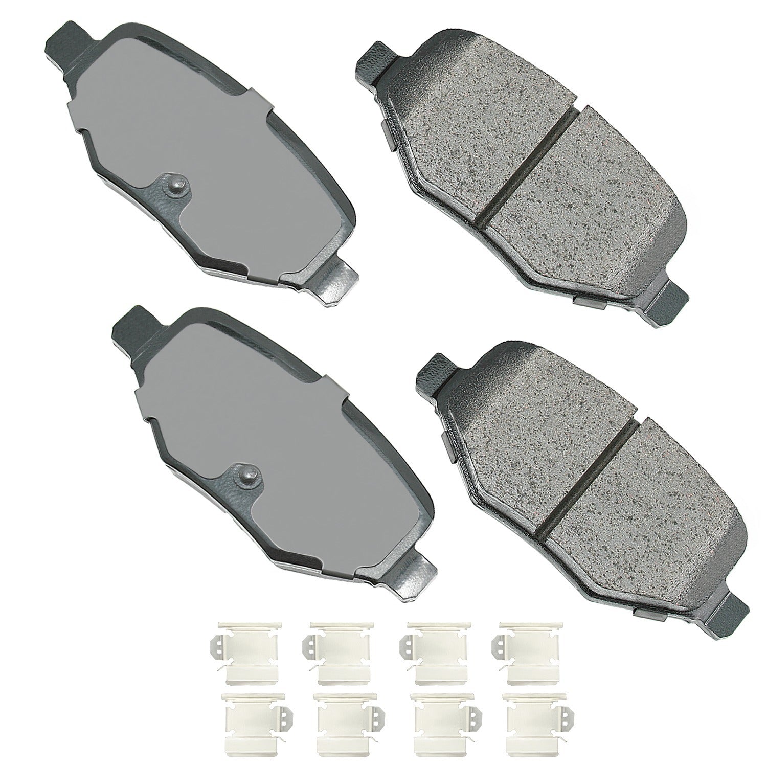 Akebono Brake Corporation Brake Pads - ProAct Ultra-Premium - Rear - Ford Midsize SUV 2011-19 - Set of 4