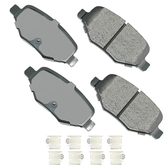 Akebono Brake Corporation Brake Pads - ProAct Ultra-Premium - Rear - Ford Midsize SUV 2011-19 - Set of 4