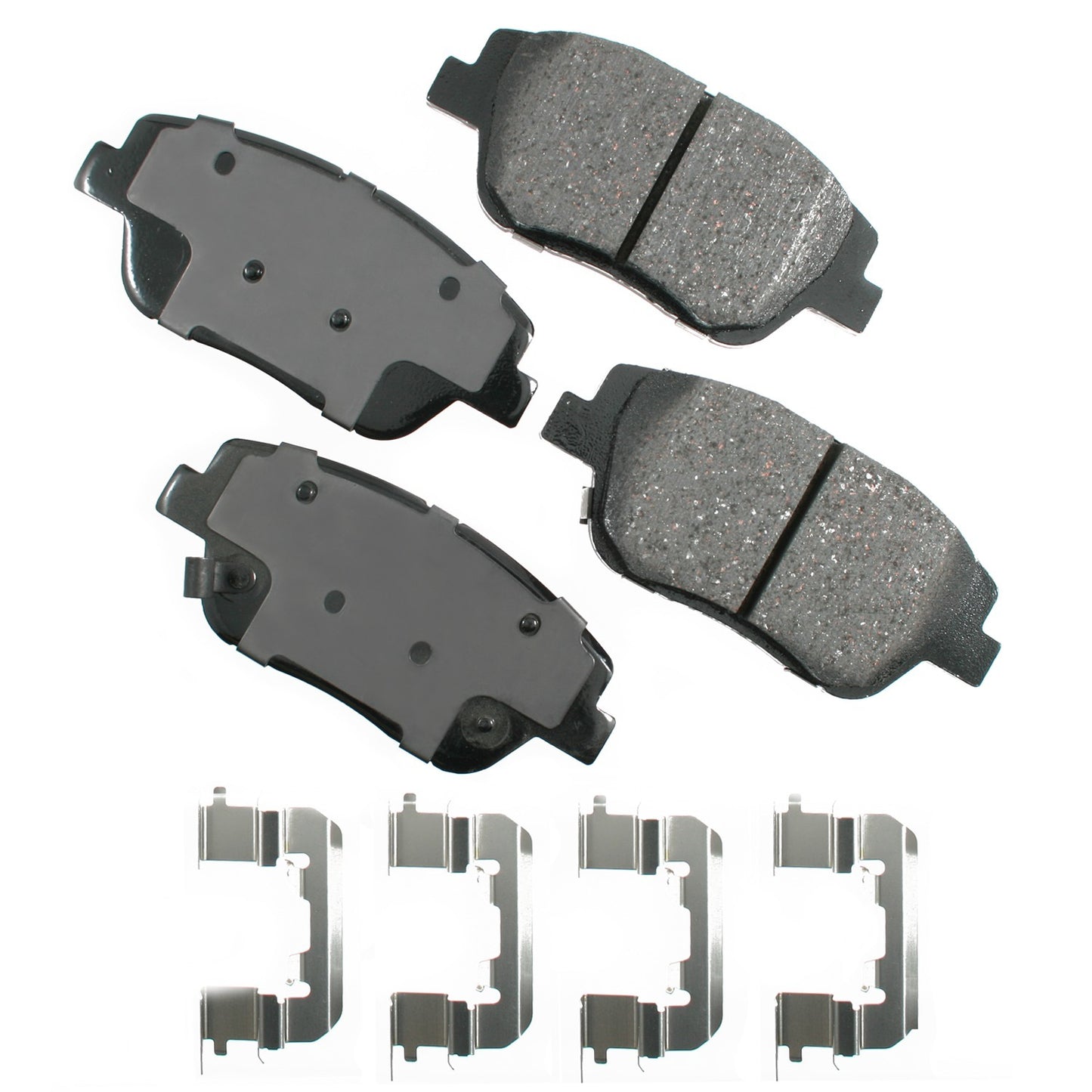 Akebono Brake Corporation Brake Pads - ProAct Ultra-Premium - Front - Hyundai / Kia 2011-2015 - Set of 4