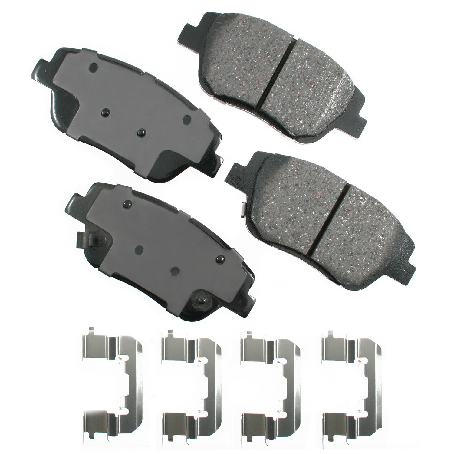 Akebono Brake Corporation Brake Pads - ProAct Ultra-Premium - Front - Hyundai / Kia 2011-2015 - Set of 4