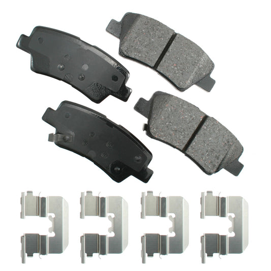 Akebono Brake Corporation Brake Pads - ProAct Ultra-Premium - Rear - Hyundai Azera 2010-17 / Sonata 2009-15 / Kia