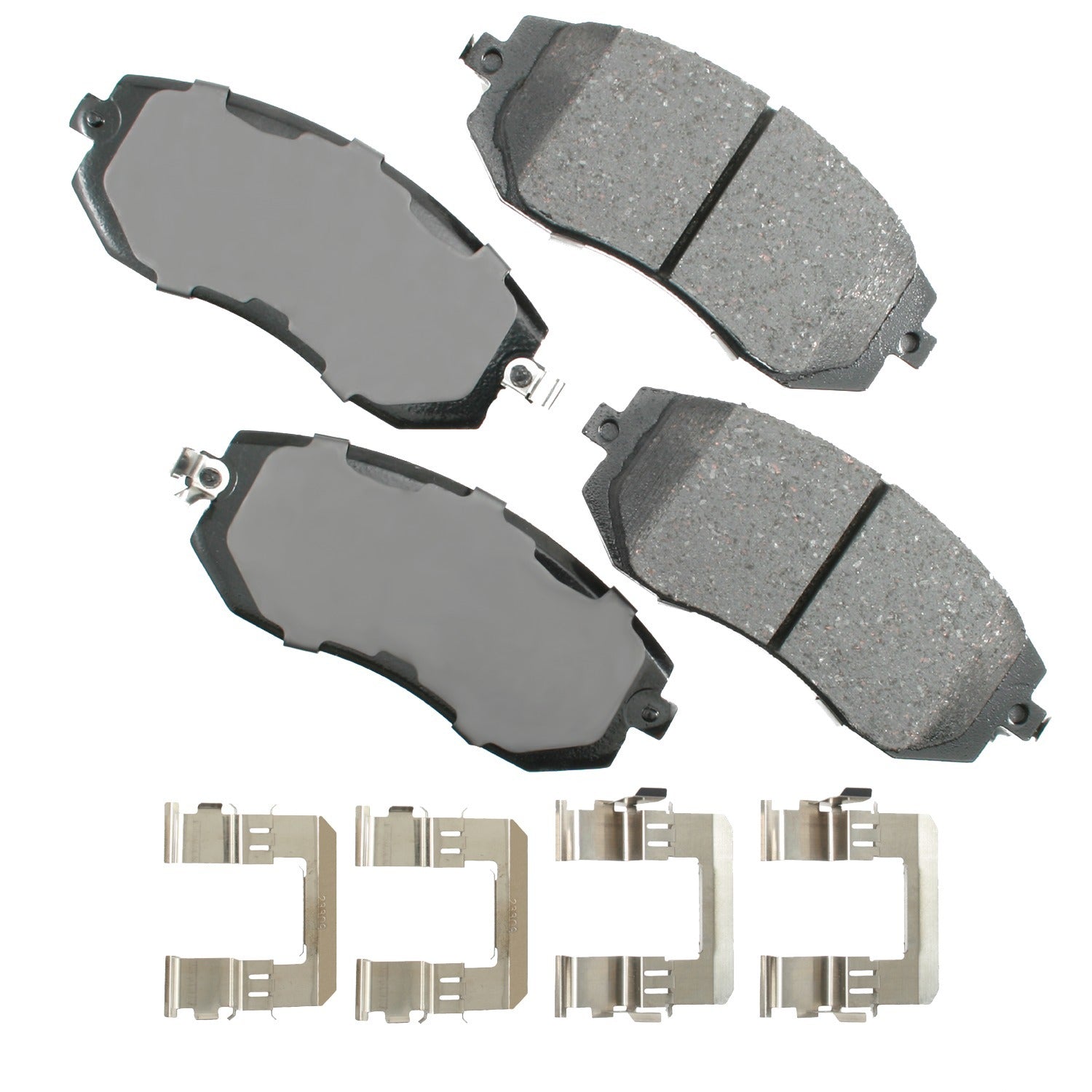 Akebono Brake Corporation Brake Pads - ProAct Ultra-Premium - Front - Toyota / Scion / Subaru 2011-2017 - Set of 4