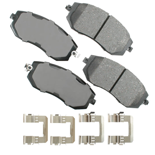 Akebono Brake Corporation Brake Pads - ProAct Ultra-Premium - Front - Toyota / Scion / Subaru 2011-2017 - Set of 4