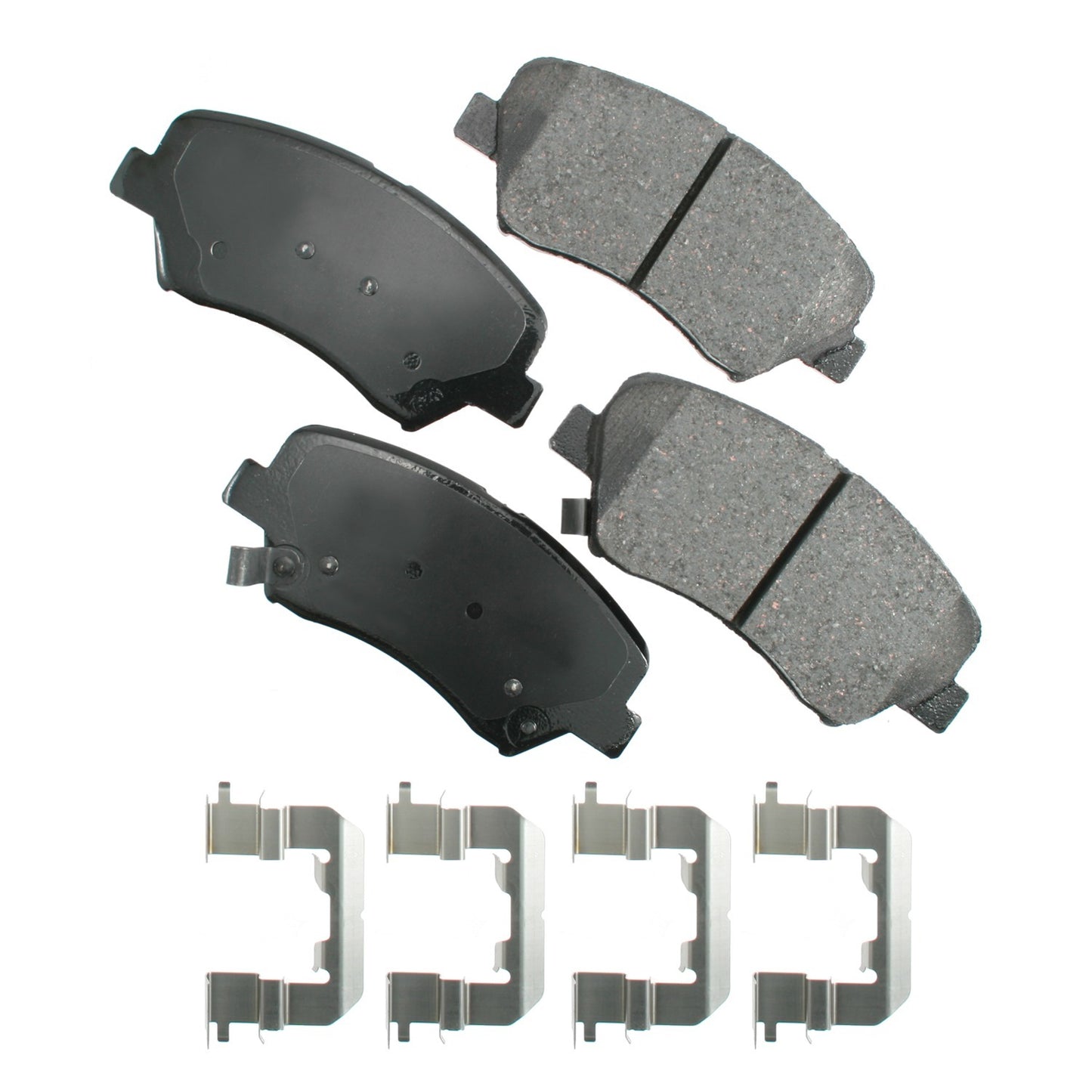 Akebono Brake Corporation Brake Pads - ProAct Ultra-Premium - Front - Hyundai Azera 2012-16 / Santa Fe 2010-16 - Set