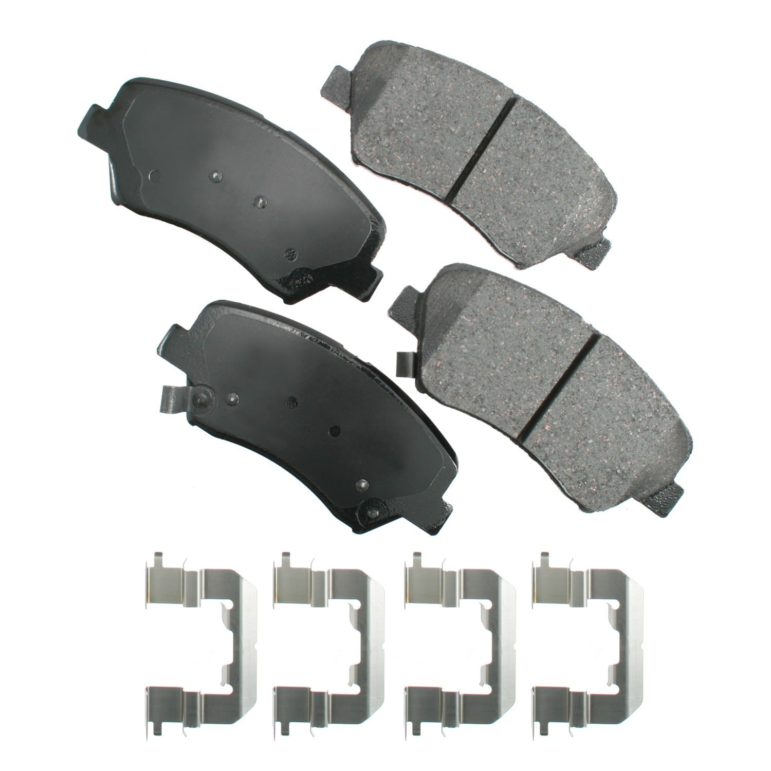 Akebono Brake Corporation Brake Pads - ProAct Ultra-Premium - Front - Hyundai Azera 2012-16 / Santa Fe 2010-16 - Set