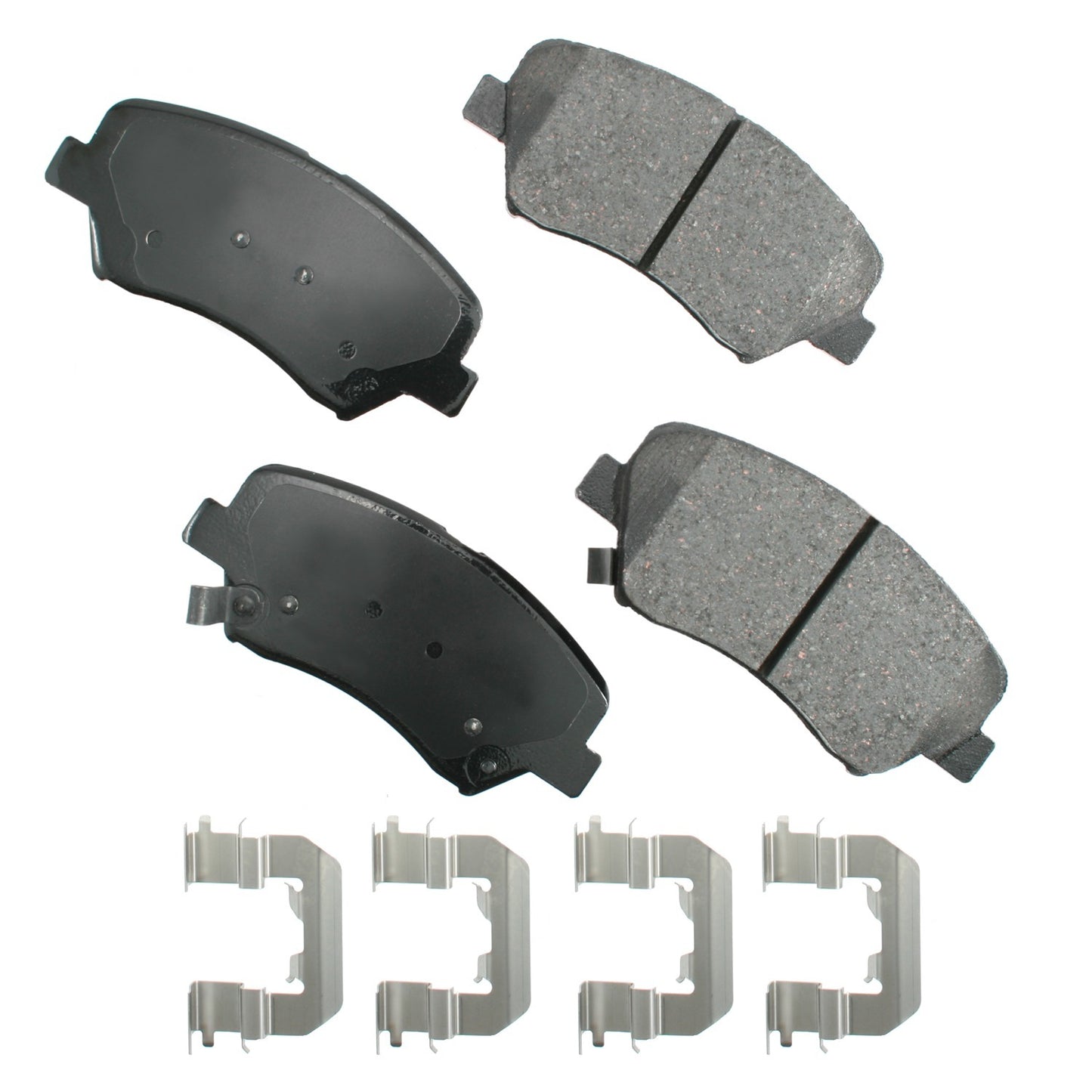 Akebono Brake Corporation Brake Pads - ProAct Ultra-Premium - Front - Hyundai Azera 2012-16 / Santa Fe 2010-16 - Set