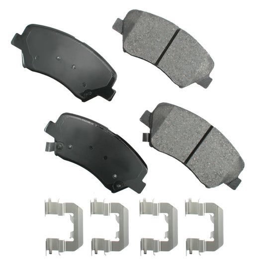 Akebono Brake Corporation Brake Pads - ProAct Ultra-Premium - Front - Hyundai Azera 2012-16 / Santa Fe 2010-16 - Set