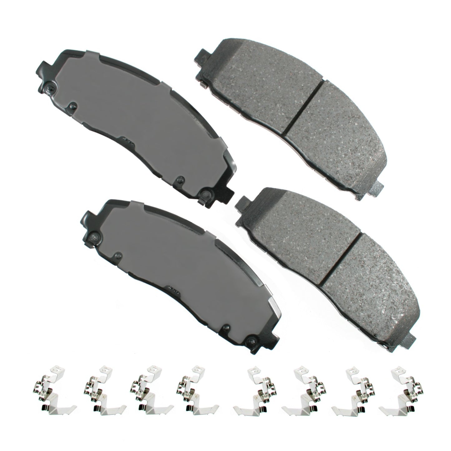 Akebono Brake Corporation Brake Pads - ProAct Ultra-Premium - Front - Jeep / Mopar / Volkswagen - Set of 4