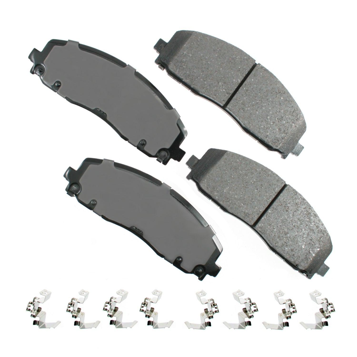 Akebono Brake Corporation Brake Pads - ProAct Ultra-Premium - Front - Jeep / Mopar / Volkswagen - Set of 4