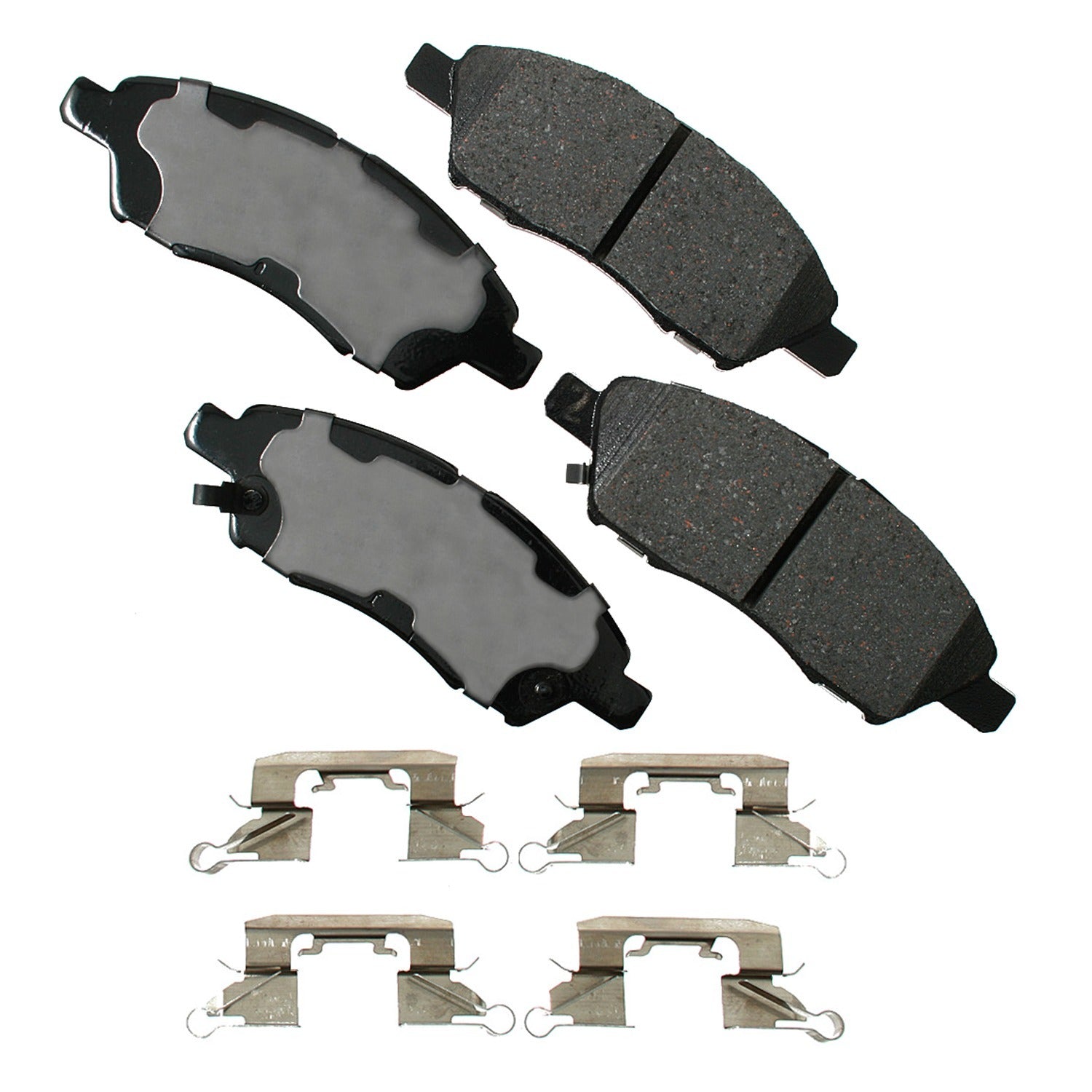 Akebono Brake Corporation Brake Pads - ProAct Ultra-Premium - Front - Hardware Included - Nissan Micra / Versa 2012-19