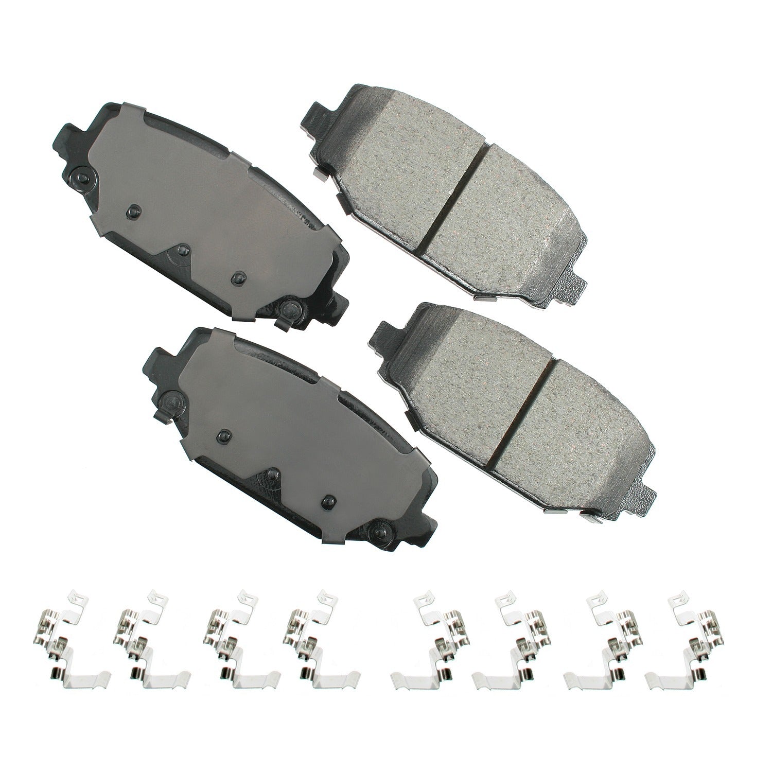 Akebono Brake Corporation Brake Pads - ProAct Ultra-Premium - Rear - Dodge / Chrysler / Volkswagen 2012-2020 - Set of 4