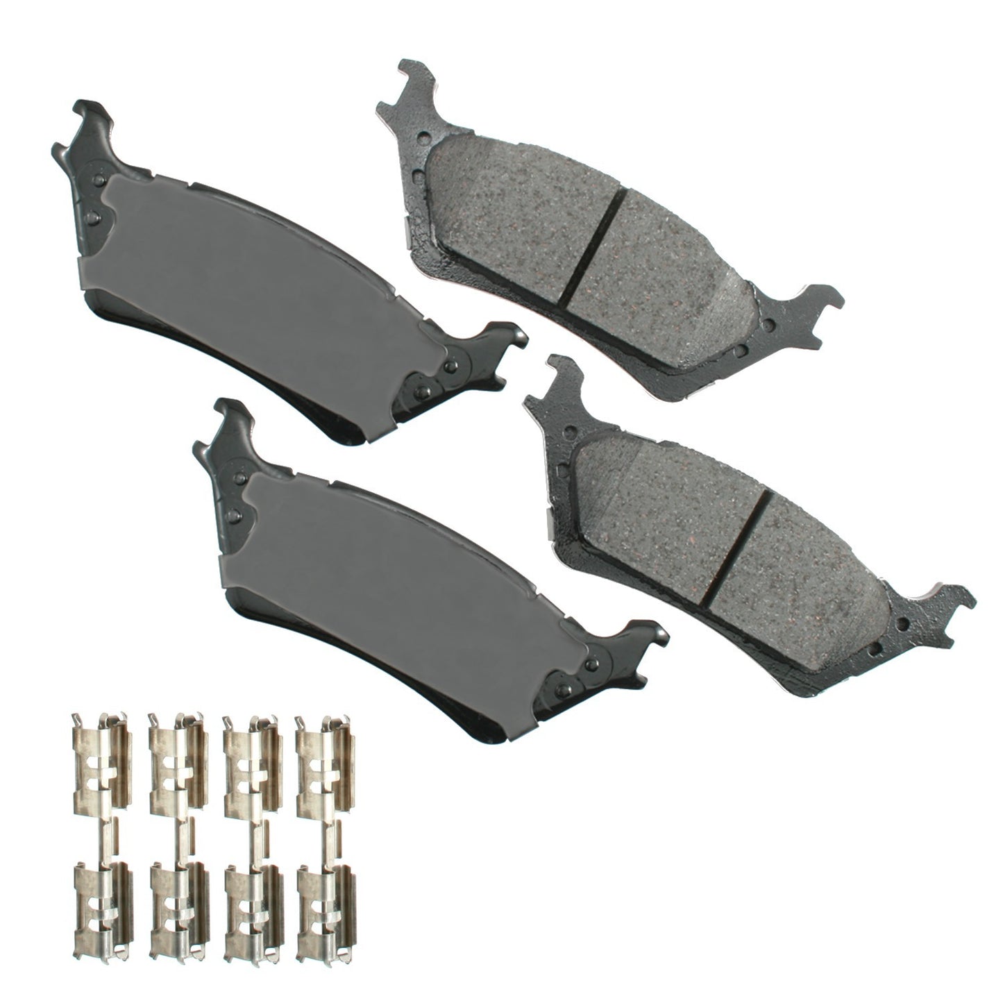 Akebono Brake Corporation Brake Pads - ProAct Ultra-Premium - Rear - Ford Fullsize Truck 2012-20 - Set of 4