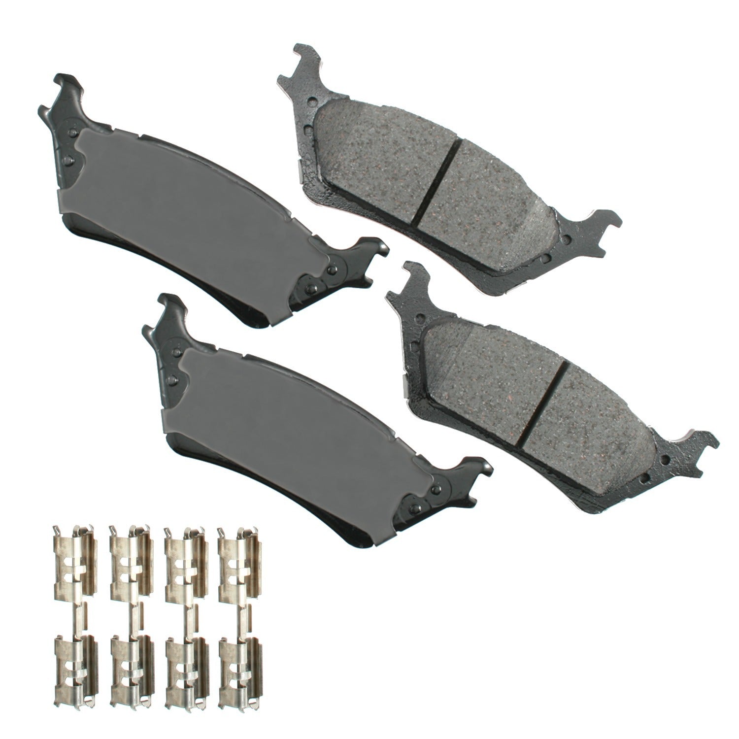 Akebono Brake Corporation Brake Pads - ProAct Ultra-Premium - Rear - Ford Fullsize Truck 2012-20 - Set of 4
