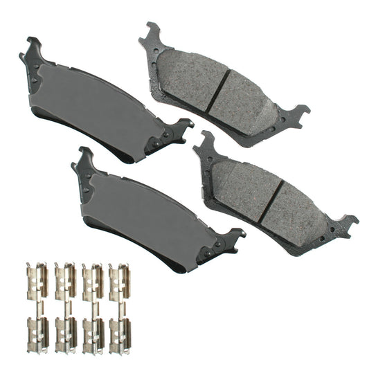 Akebono Brake Corporation Brake Pads - ProAct Ultra-Premium - Rear - Ford Fullsize Truck 2012-20 - Set of 4
