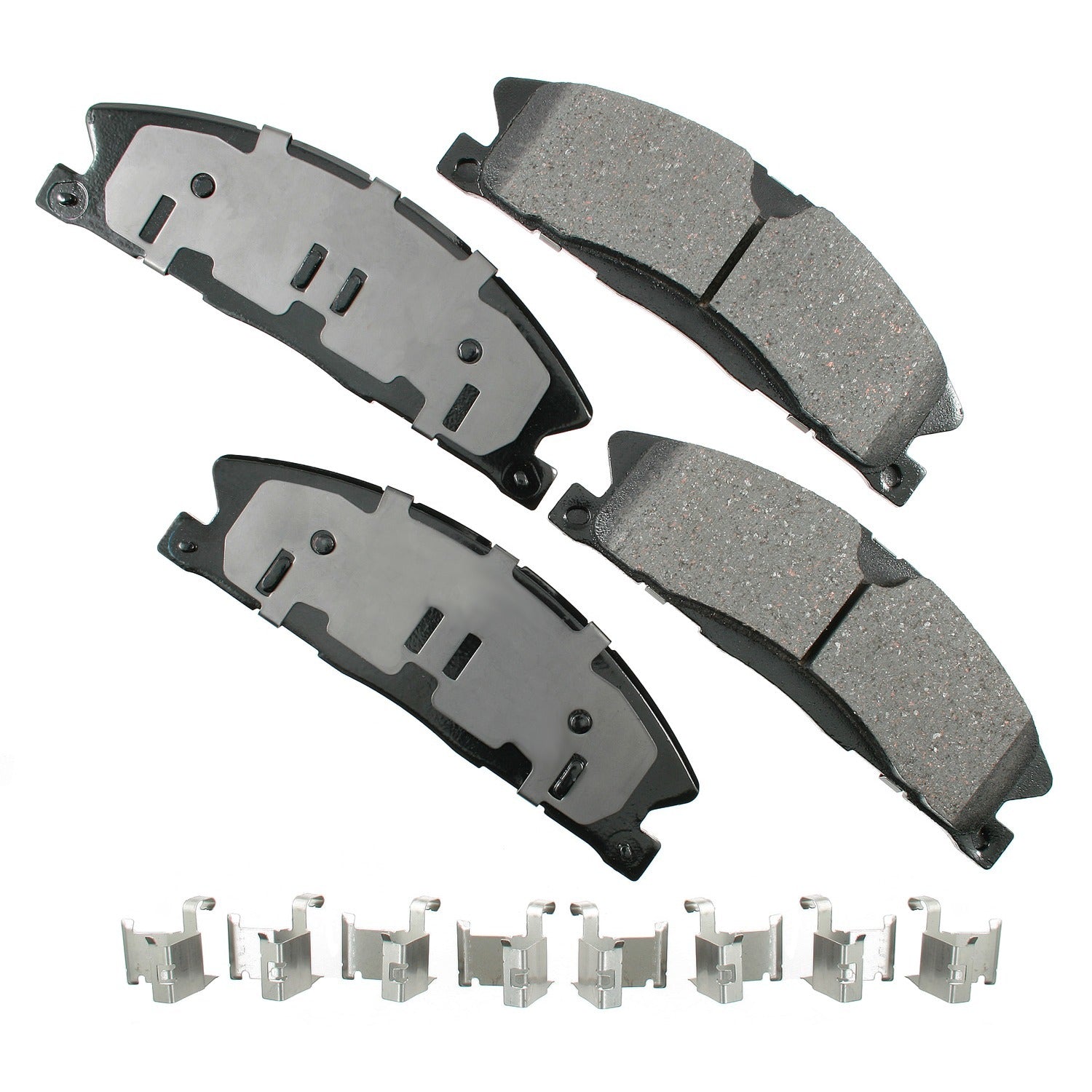 Akebono Brake Corporation Brake Pads - ProAct Ultra-Premium - Front - Ford Midsize Car / SUV 2013-19 - Set of 4