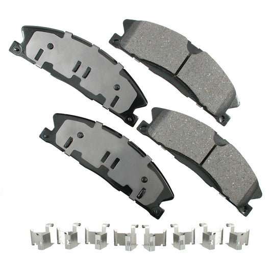 Akebono Brake Corporation Brake Pads - ProAct Ultra-Premium - Front - Ford Midsize Car / SUV 2013-19 - Set of 4