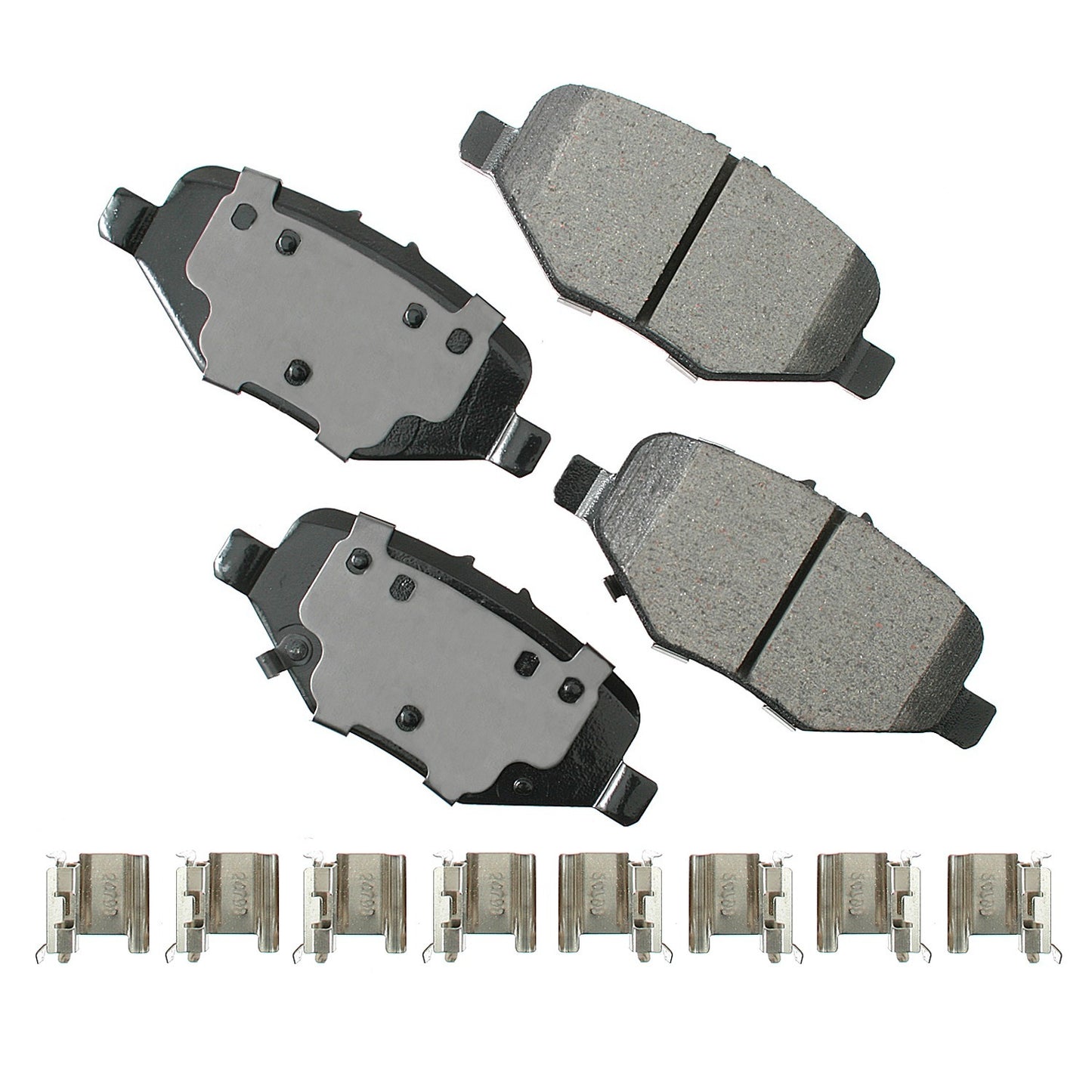 Akebono Brake Corporation Brake Pads - ProACT Ultra-Premium - Rear - Mopar Minivan 2012-16 - Set of 4