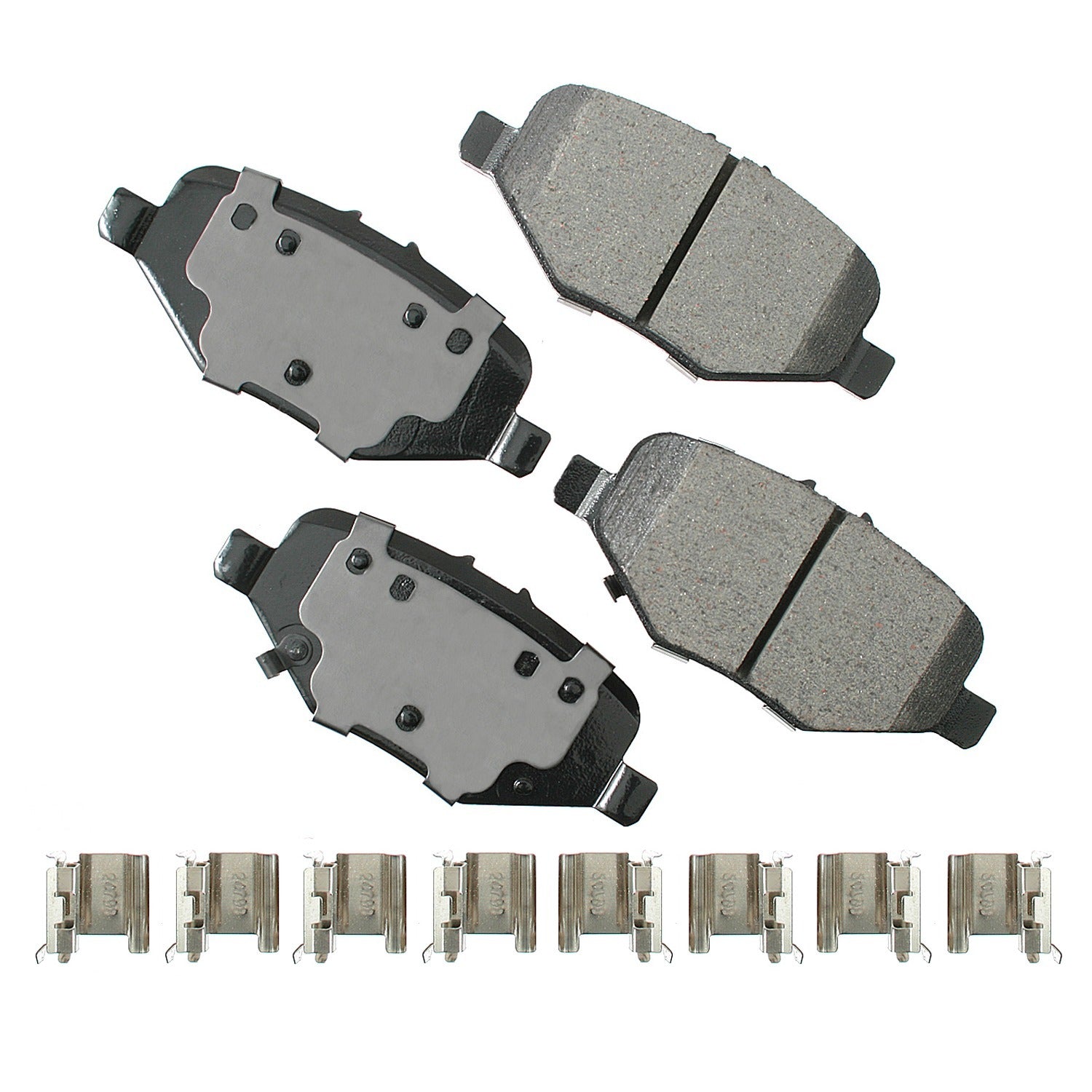 Akebono Brake Corporation Brake Pads - ProACT Ultra-Premium - Rear - Mopar Minivan 2012-16 - Set of 4