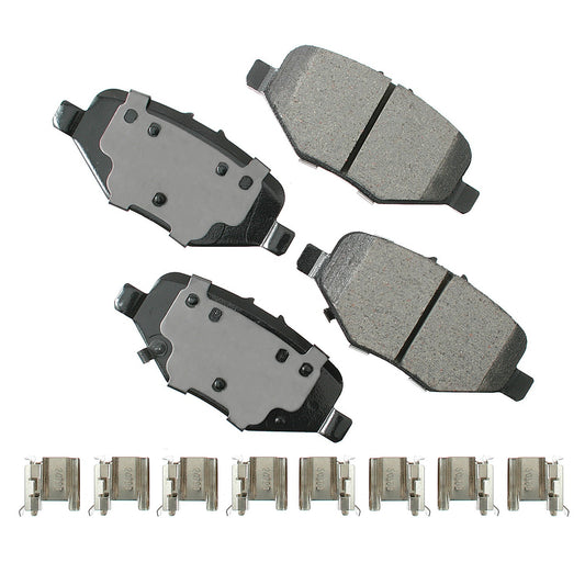 Akebono Brake Corporation Brake Pads - ProACT Ultra-Premium - Rear - Mopar Minivan 2012-16 - Set of 4